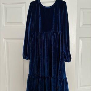 Elegant Navy Blue Kids Dress
